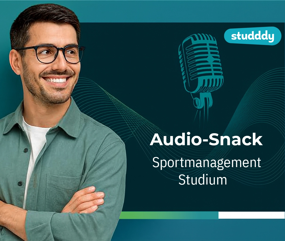 Studienberater Kian hat die wichtigsten Infos für dich zum Sportmanagement Studium in 3 Minuten für dich.